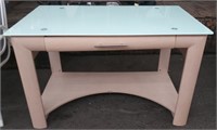 Glass Top Desk w/Drawer 48" x 27" x 30.5"H