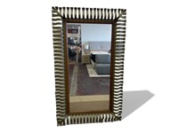 Contemporary Heavy Metal Wall Mirror