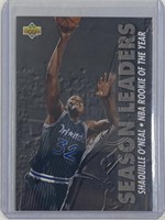 1993 Upper Deck Rookie ot Year Shaquille O'Neal Ca