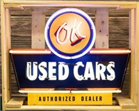 Chevrolet OK Used Cars Neon Sign In Crate