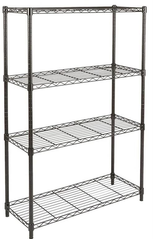 Amazon Basics 4-Shelf Black Unit