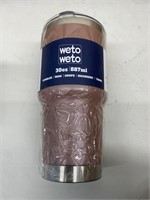WETOWETO 30 oz Tumbler Stainless Steel Rose Gold