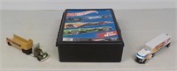 Hot Wheels box with cars and trucks included.