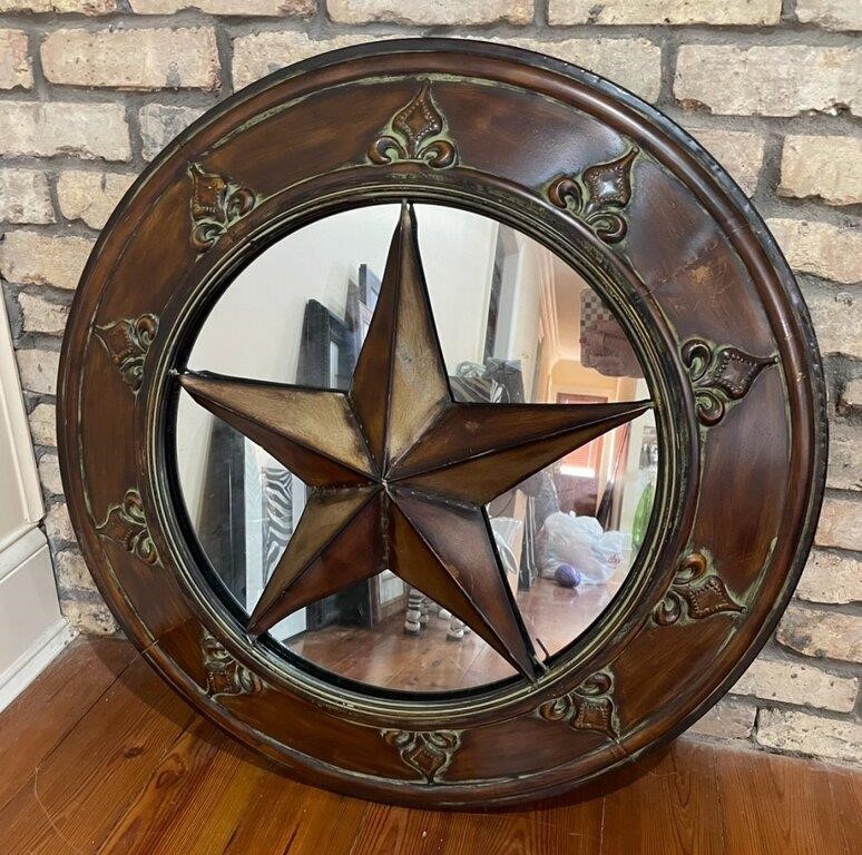 Large Round Western Style Star Wall Hanging
