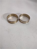 Pair of Gorham sterling silver napkin rings, 22g.