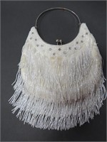 Vintage 'Lapis" Beaded Evening Handbag with...