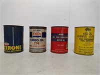 4 Quart lubricant cans and One Bank