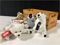 COCA COLA CRATE AND BEARS
