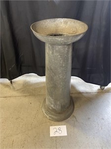 Galvanized Plant stand 28" Tall
