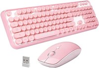 2.4 GHz Keyboard and Mouse Set, Pink