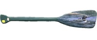 Painted decorative loon oar signed Andrews-2000,