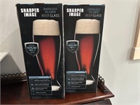 2 - 55 oz Sharper Image Oversized Beer Glass