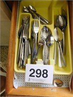 All the assorted stainless flatware