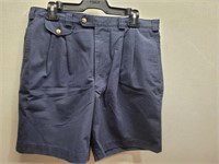 HAGGAR Genrations MENS Navy Blue Shorts Sz 34