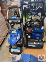 pressure washers (2) gasoline and (1) electric