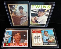 1960, 62, 64, 68 Harmon Killebrew Baseball Cards