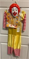 Ronald McD Child Sized Costume Size Medium