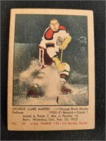 1951-52 Parkhurst NHL George Martin Card #39