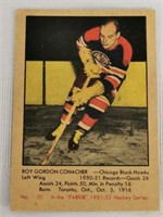 1951-52 Parkhurst NHL Roy Conacher Card #50