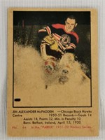 1951-52 Parkhurst NHL Jim McFadden Card #44