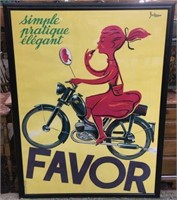 Sgd. P. Bellenger Vintage French Poster, "Favor".