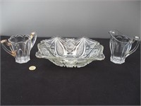 Lead crystal dish & more