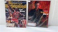 Lot of 2 Sports Illustrated magazines in