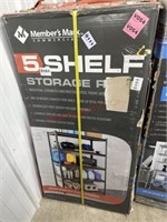 Members mark 5 shelf storage rack