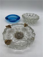 Lot of 3 Assorted Vintage Ashtrays