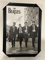 John Lennon signed poster the Beatles