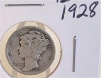 1928 Mercury Silver Dime