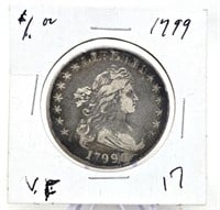 1799 Silver Dollar VF (Plugged)