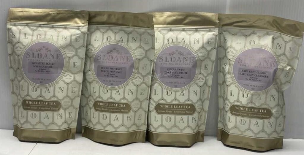 4 Pks of Fine Tea Merchants Tea Sachets NEW $260