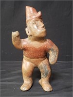 Pre-Columbian-style figural pottery vase