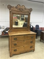 antique dresser with mirror