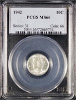 1942 Mercury Dime (PCGS MS66)
