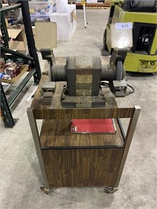 Craftsman Bench Grinder attached to Microwave