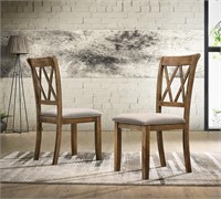 2PK Windvale Fabric Upholstered Dining Chair