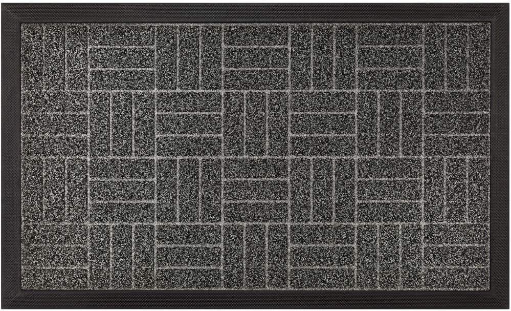 Durable Tough Rubber Doormats  35x23 Charcoal.