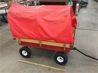 Children’s covered wagon.  In good condition.  43