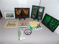 Wall Plaques, Stain glass type Window hangings