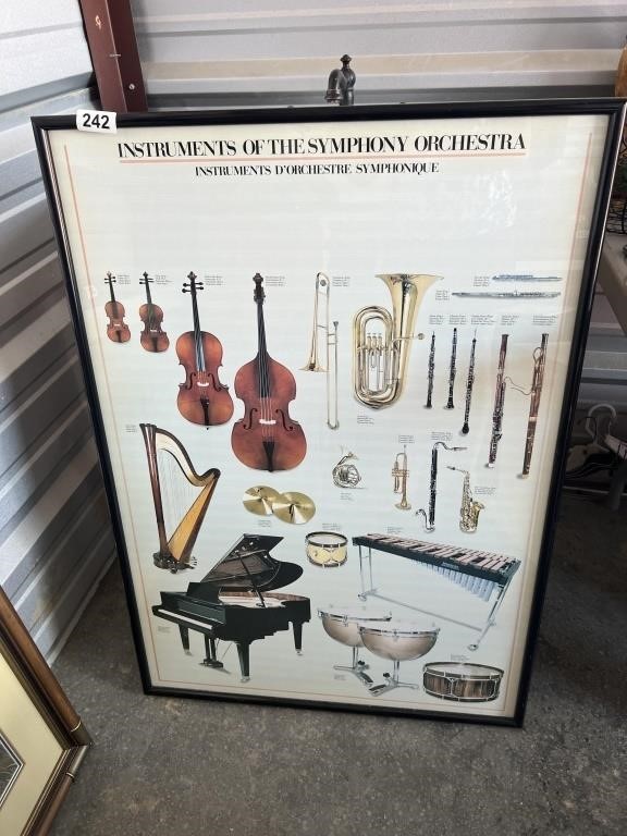 Large "Instruments" Picture 28x39.5 U234