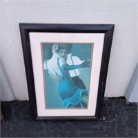 Deco Style Couple Dancing Framed Print