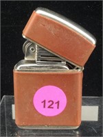 Vtg. Champ Leather Wrapped Austrian Lighter