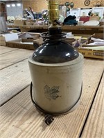 Gallon Western Stoneware Jug Lamp