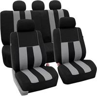 WF6613  DEFNES Car Seat Covers Full Set Gray Clot