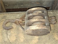 Primitive Wooden Pulley