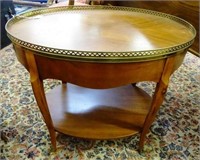 BAKER FURNITURE GALLERY TOP SIDE TABLE