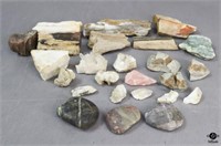 Natural Rocks - Agate, Coral, Quartz Crystal +