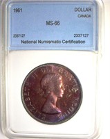 1961 Dollar NNC MS66 Canada
